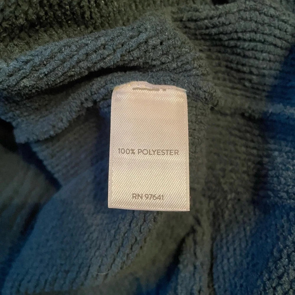 J. Jill Size S Chenille Teal Peacock Chunky Cable Knit Sweater Pullover Knit Top - Picture 6 of 7